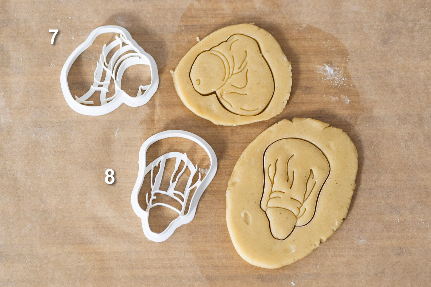 Penis Shaped Cookie Cutters from Germany - 8 Shapes - Biscuit Mold - Fondant Dough - Body Positivity Cookies - Europe - 3D Printed Cutters
