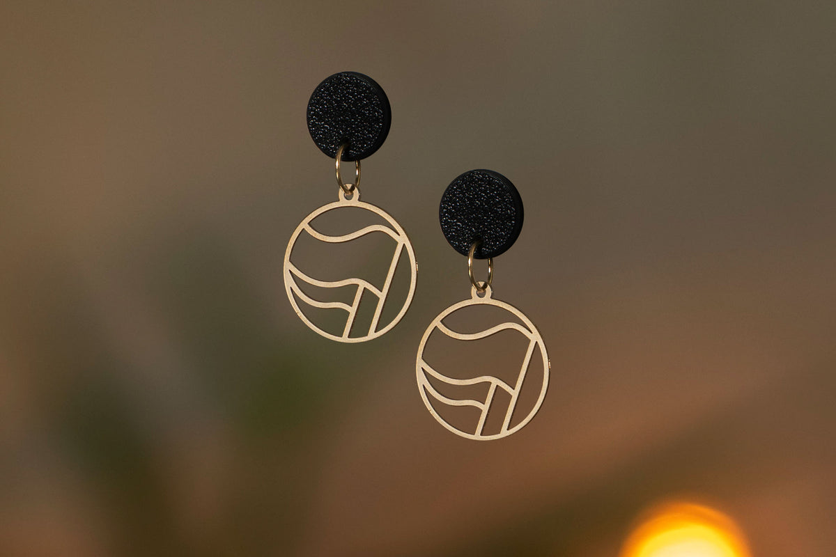 Anti-fascist Earrings | FCK NZS | Antifa | Gold and Silver | Different Shapes & Closures | From Germany | Jewellery