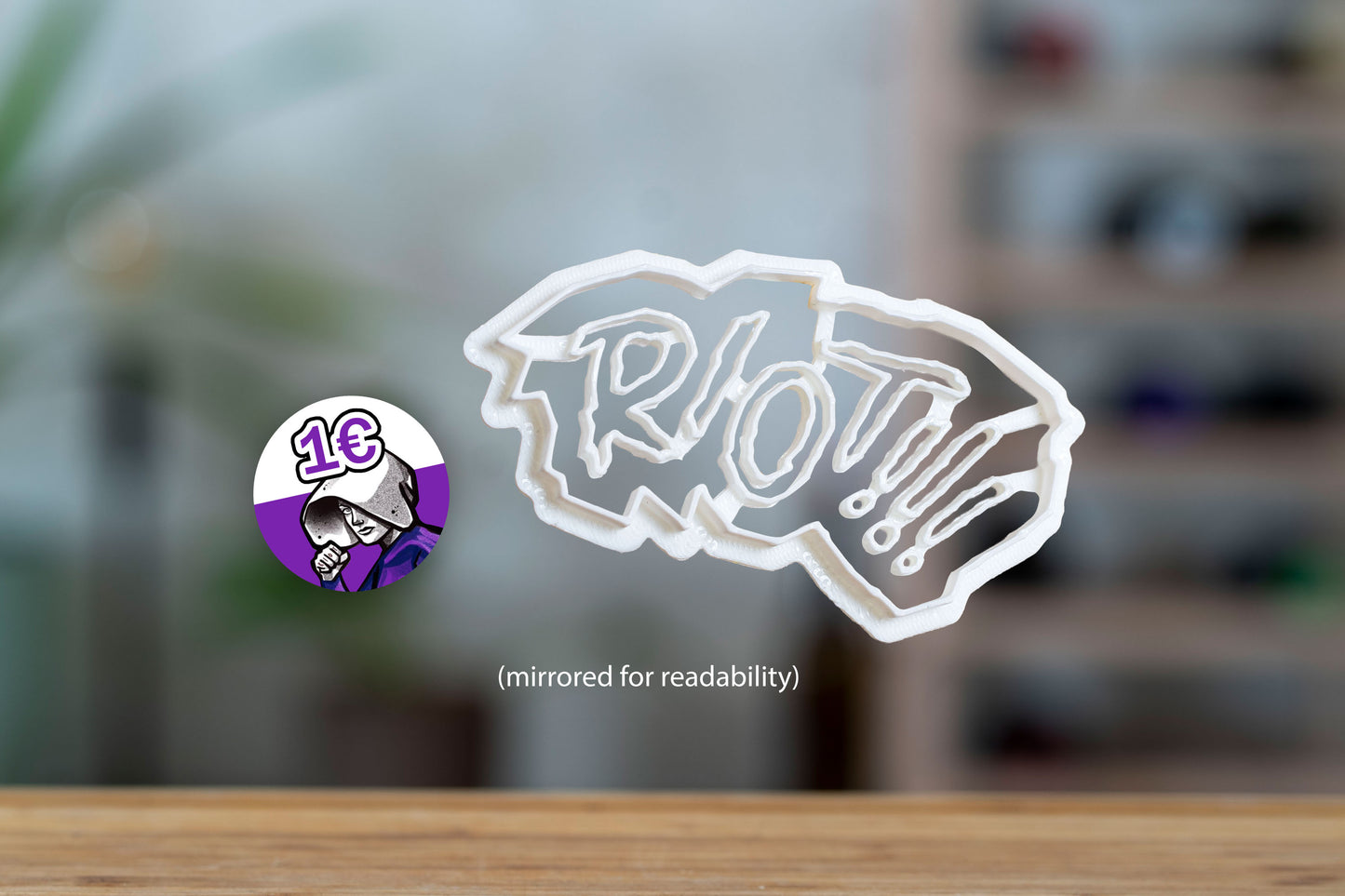 Feminist Riot Keksausstecher - Benefizversion - 1€ an HandmaidsRiot - FLINTA* - Trans Faust - Feministische Faust - Mittelfinger - Riot - 3D Druck