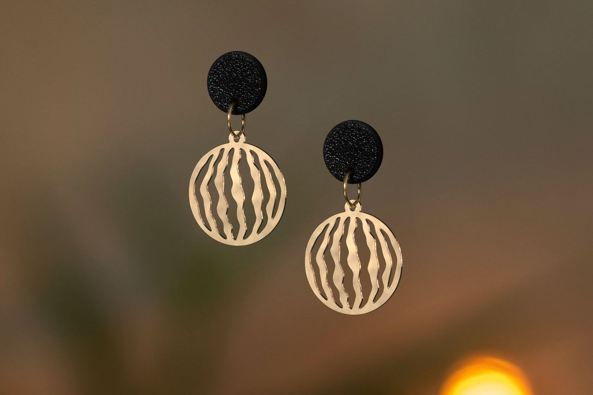 Wassermelone Ohrringe | Gold und Silber | Schmuck | Antifa | FREE PLSTN