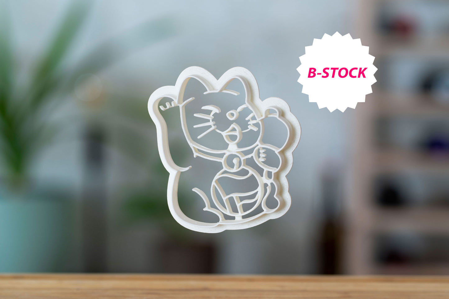 Antifa Lucky Cat Cookie Cutter - Biscuit Mold - Fondant Dough - Maneki Neko - Antifa Animals - 161 - Punk - 3D Printed Cutter