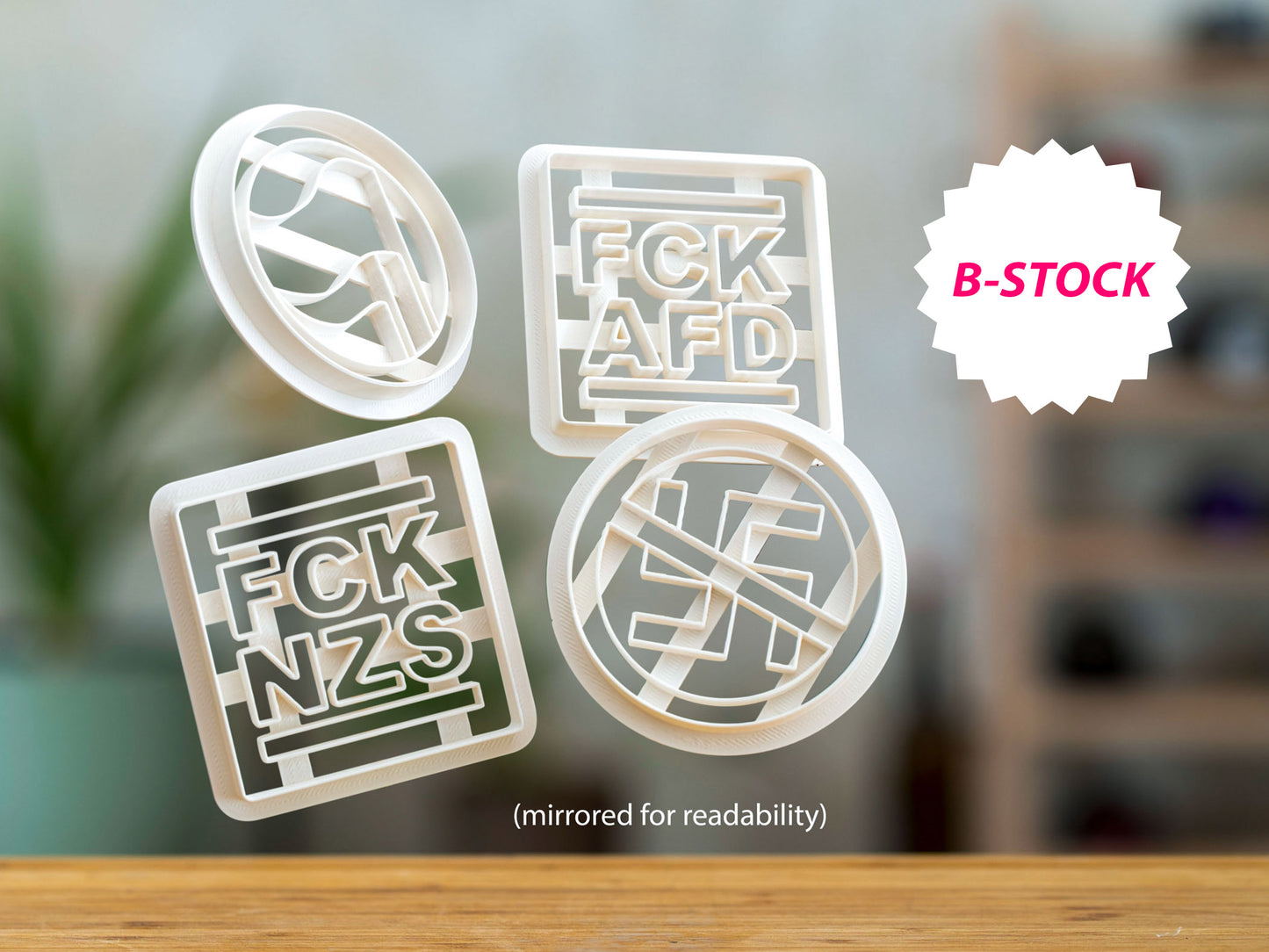 Antifaschistische Keksausstecher - FCK AfD - FCK NZS - Antifa - Verschiedene Motive - Keksform - Plätzchen - Kekse Ausstecher - 3D Druck