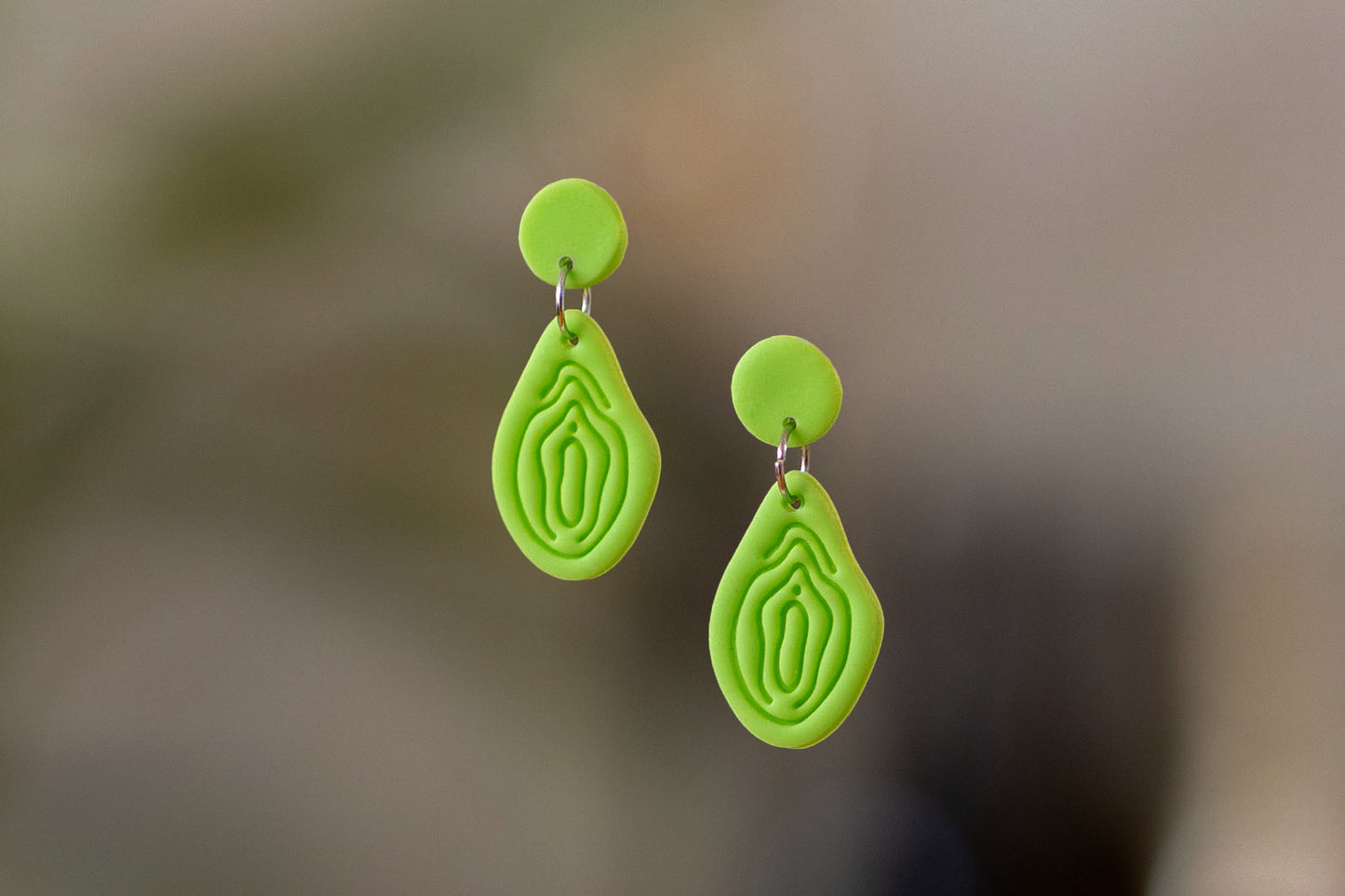 Vulva Earrings | NEON EDITION | Set | Unique | Multiple Variants | Polymer Clay | Handmade | From Europe