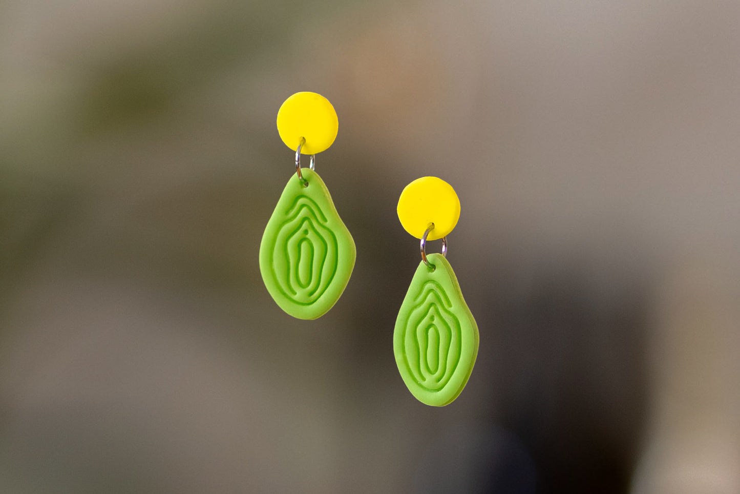Vulva Earrings | NEON EDITION | Set | Unique | Multiple Variants | Polymer Clay | Handmade | From Europe