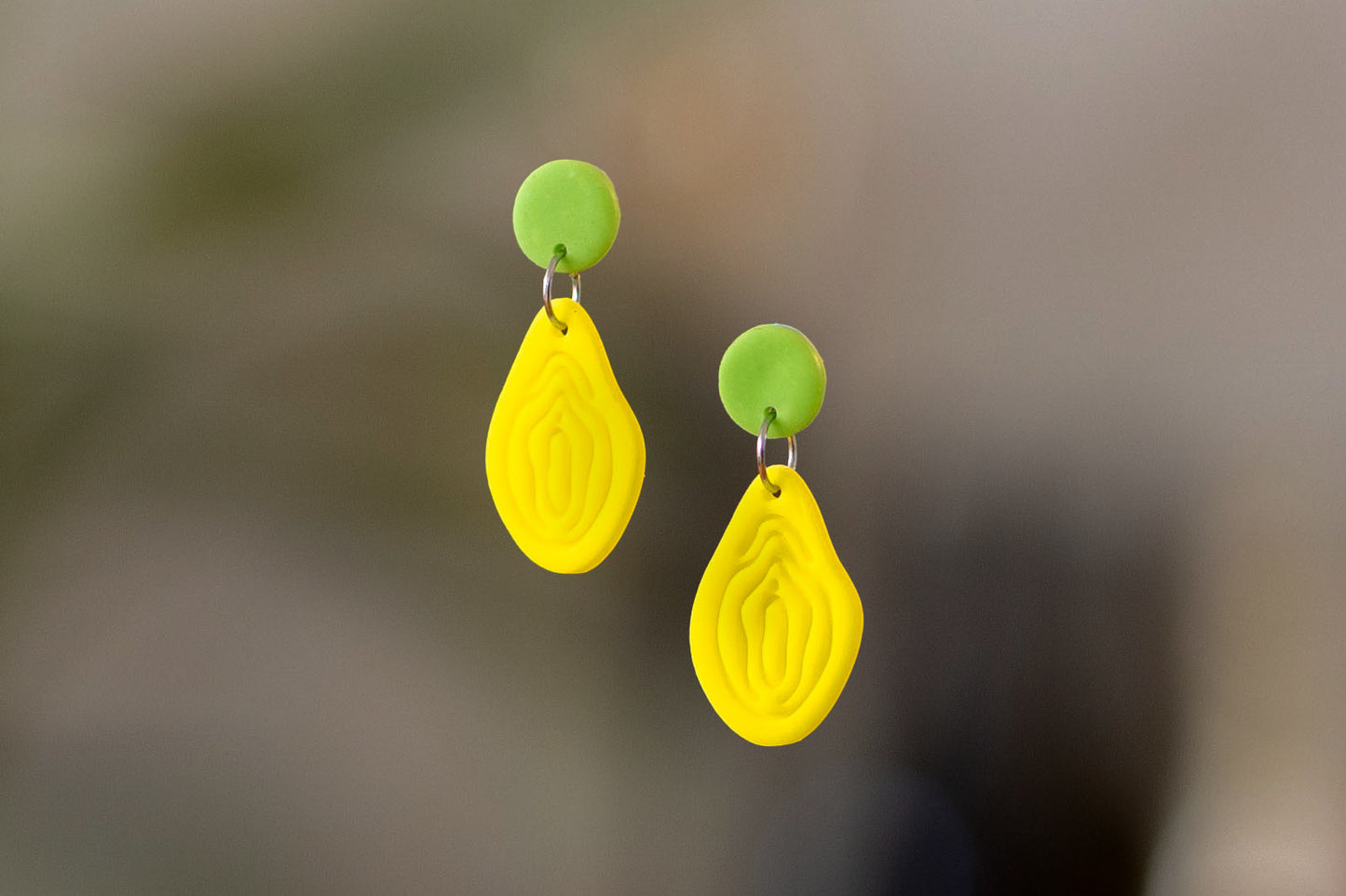 Vulva Earrings | NEON EDITION | Set | Unique | Multiple Variants | Polymer Clay | Handmade | From Europe
