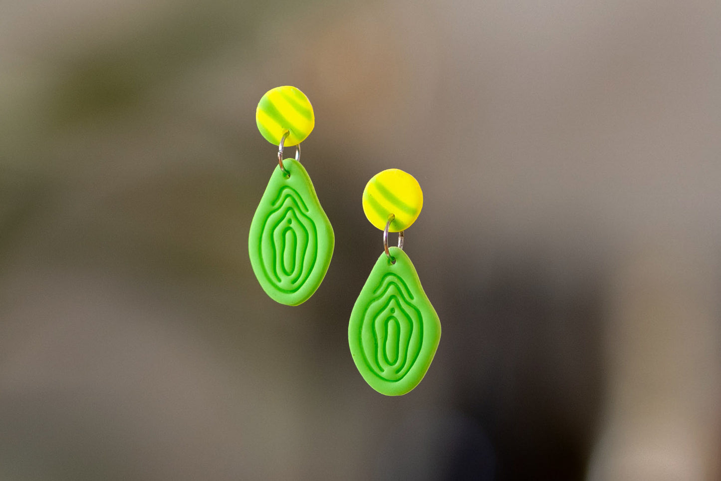 Vulva Earrings | NEON EDITION | Set | Unique | Multiple Variants | Polymer Clay | Handmade | From Europe