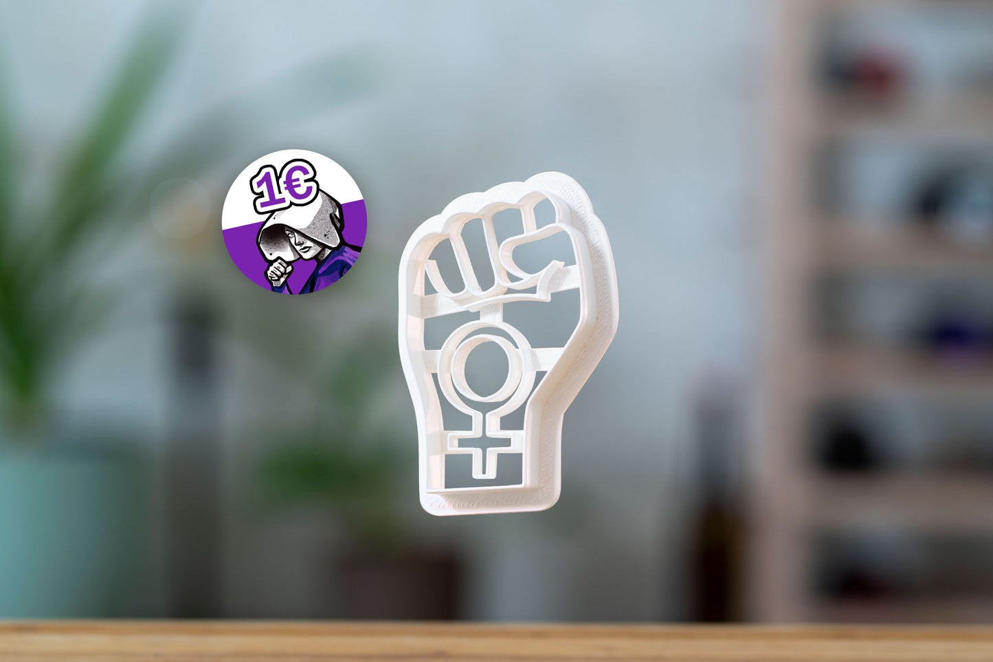 Feminist Riot Keksausstecher - Benefizversion - 1€ an HandmaidsRiot - FLINTA* - Trans Faust - Feministische Faust - Mittelfinger - Riot - 3D Druck