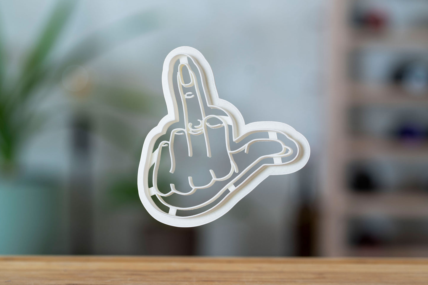 Middle Finger Cookie Cutter - Biscuit Mold - Fondant Dough - Feminist Riot - FLINTA* Rage - Punk - Fight - Protest - Europe - 3D Printed Cutter