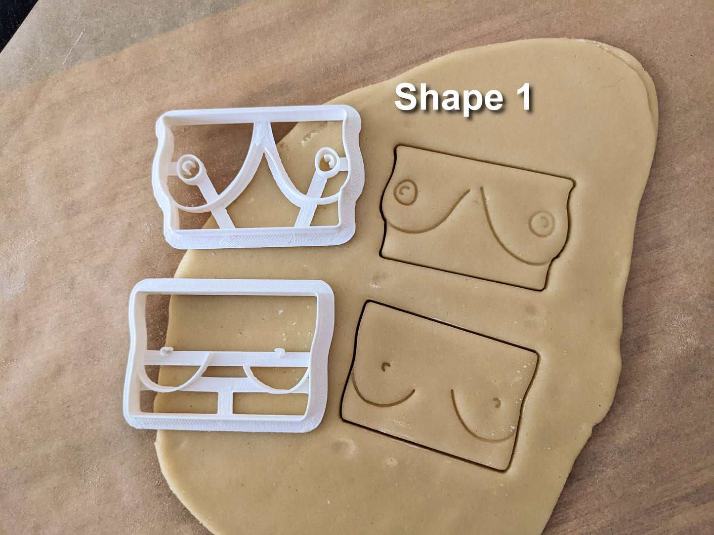 Breast Shaped Cookie Cutters from Germany - 8 Shapes - Biscuit Mold - Fondant Dough - Feminist Cookies - Europe - 3D Printed Cutters