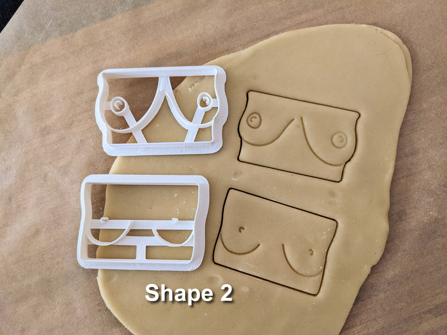 Breast Shaped Cookie Cutters from Germany - 8 Shapes - Biscuit Mold - Fondant Dough - Feminist Cookies - Europe - 3D Printed Cutters