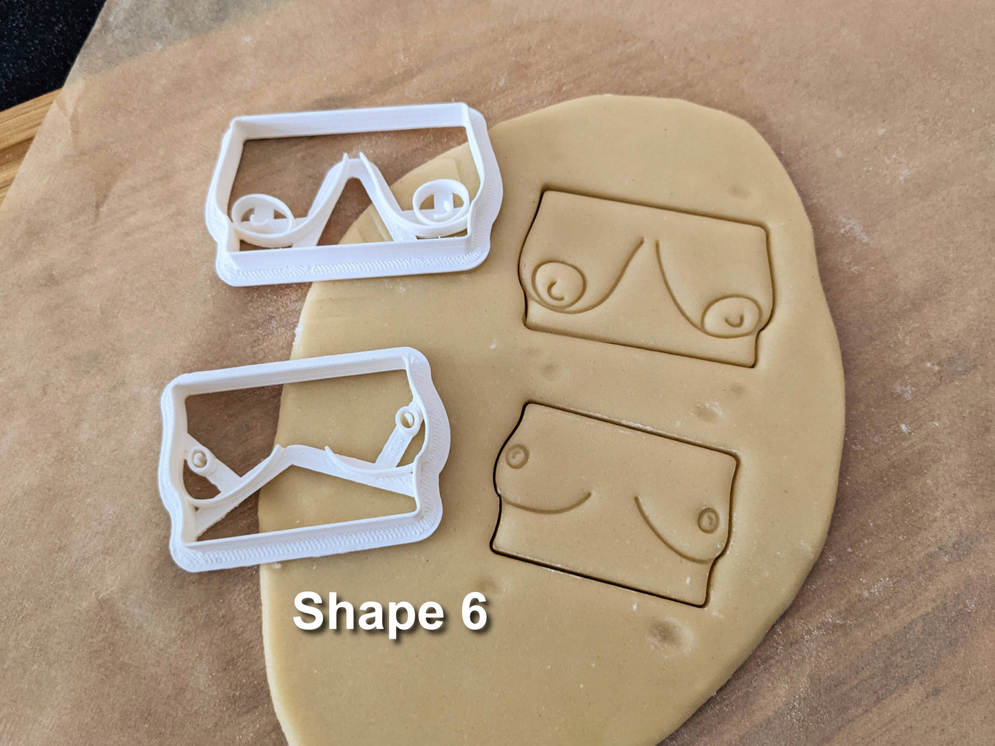 Breast Shaped Cookie Cutters from Germany - 8 Shapes - Biscuit Mold - Fondant Dough - Feminist Cookies - Europe - 3D Printed Cutters