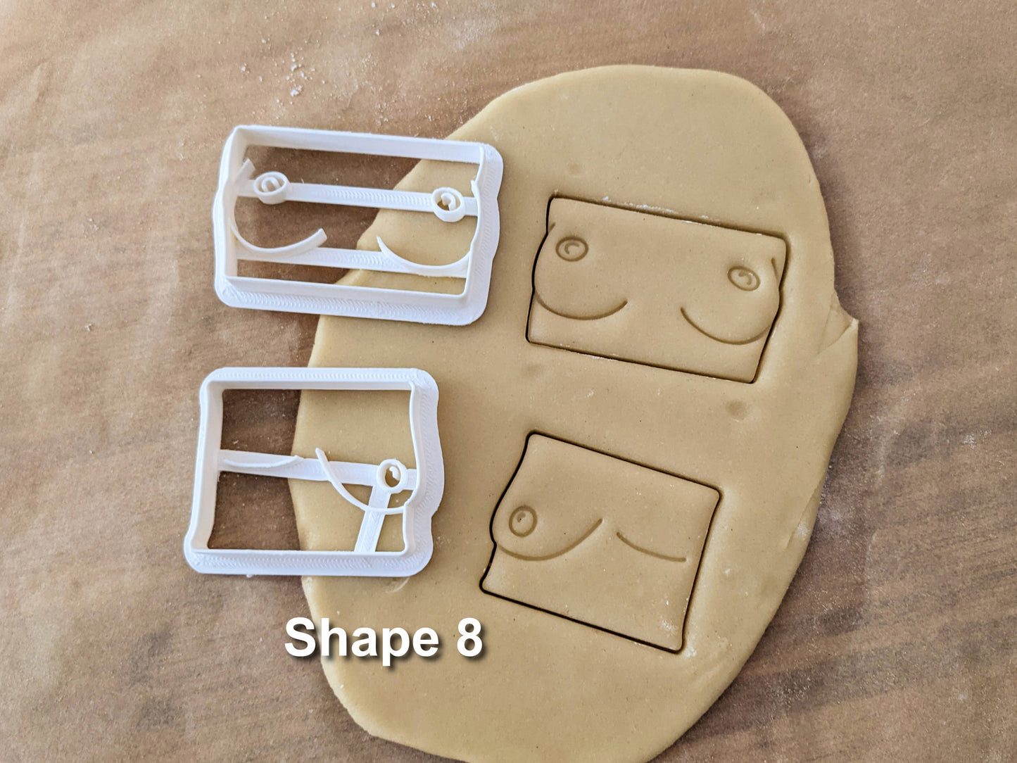 Breast Shaped Cookie Cutters from Germany - 8 Shapes - Biscuit Mold - Fondant Dough - Feminist Cookies - Europe - 3D Printed Cutters