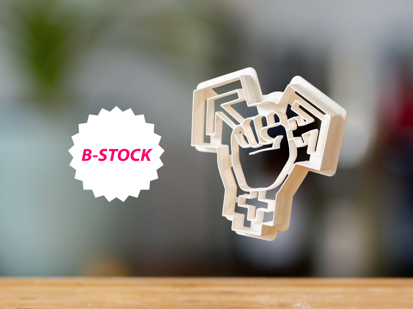 Trans Power Fist Cookie Cutter from Germany - Biscuit Mold - Fondant Dough - Transgender Rights - Feminist - Europe - 3D Printed Cutters