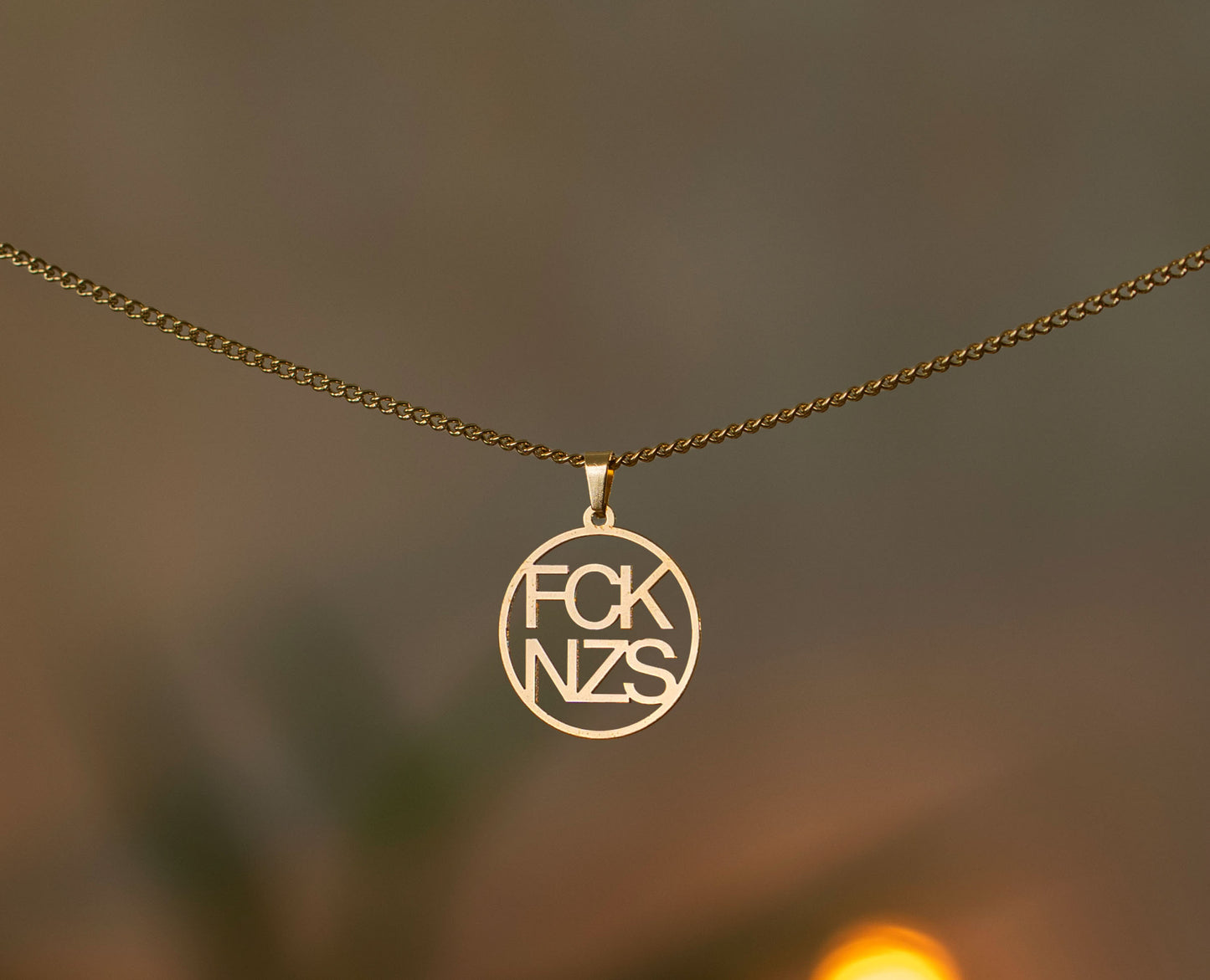 Anti-fascist Necklace | FCK NZS | Antifa | Gold and Silver | Different Shapes | From Germany | Jewellery