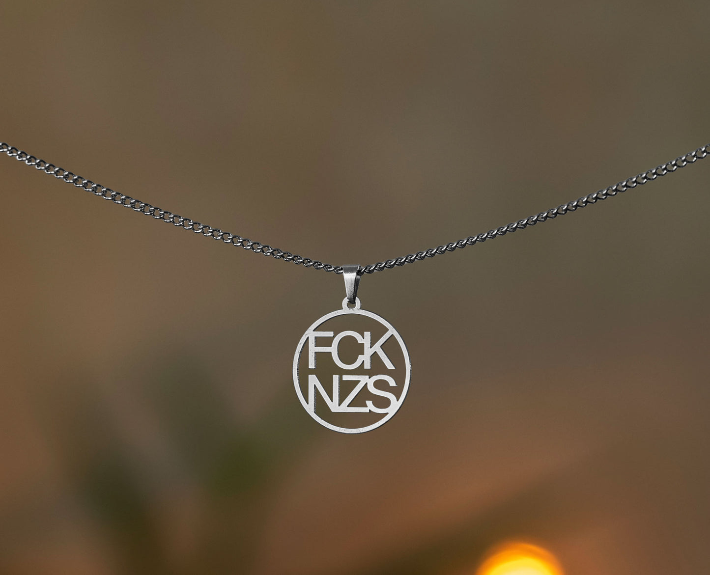 Anti-fascist Necklace | FCK NZS | Antifa | Gold and Silver | Different Shapes | From Germany | Jewellery