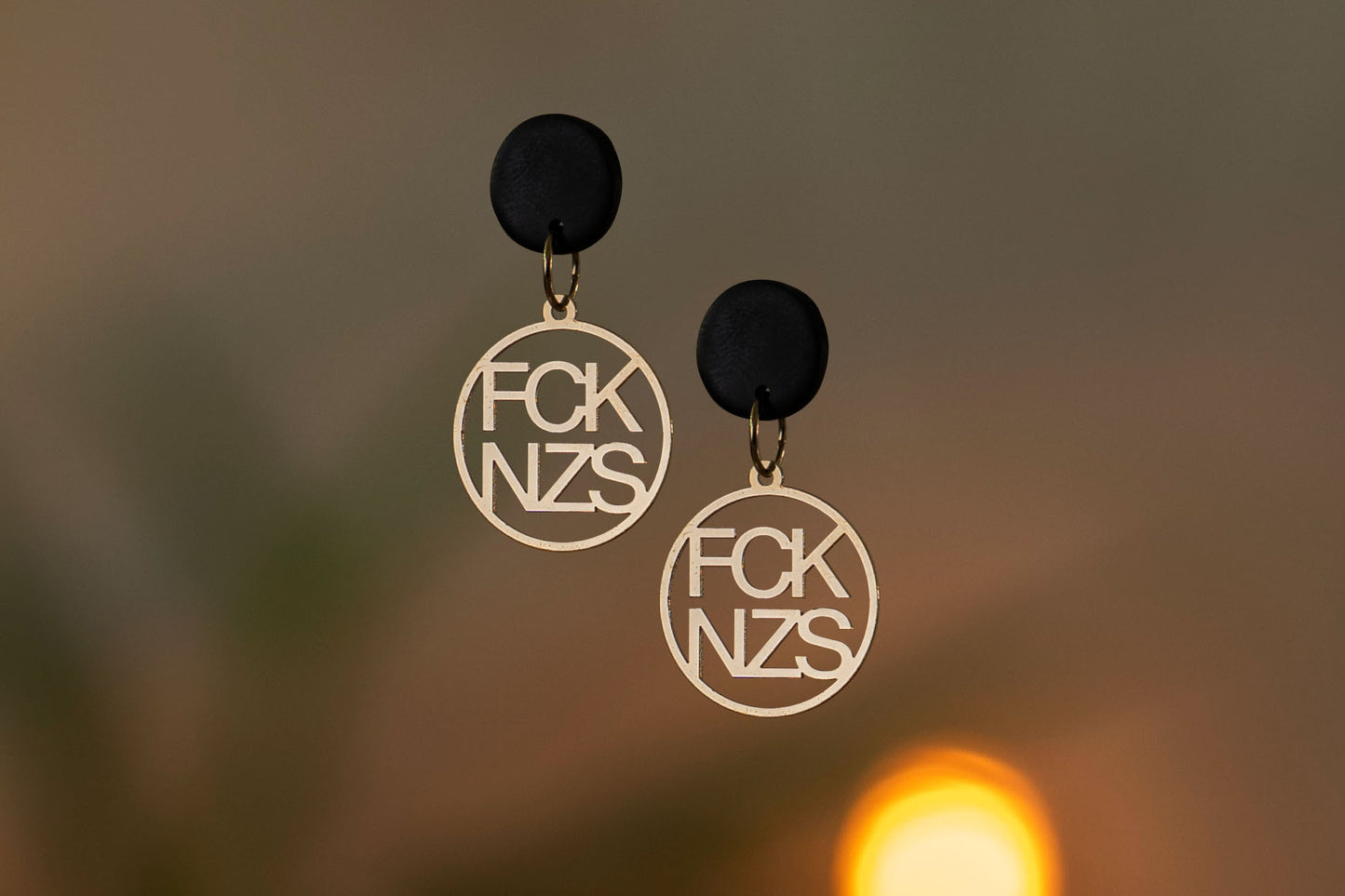 Anti-fascist Earrings | FCK NZS | Antifa | Gold and Silver | Different Shapes & Closures | From Germany | Jewellery