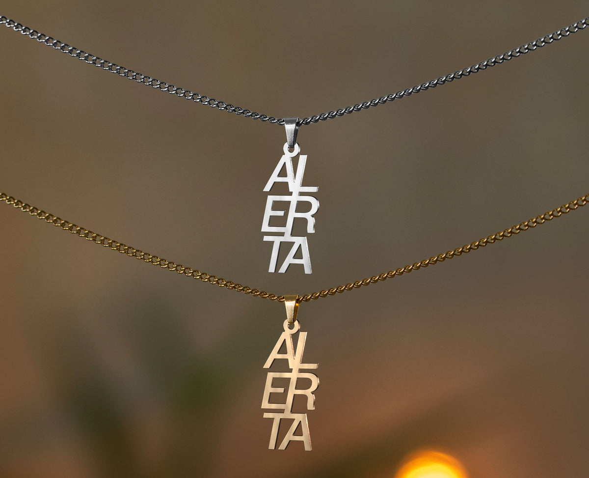 Alerta Halskette | Gold und Silber | Schmuck | 161 | Protest | Antifa