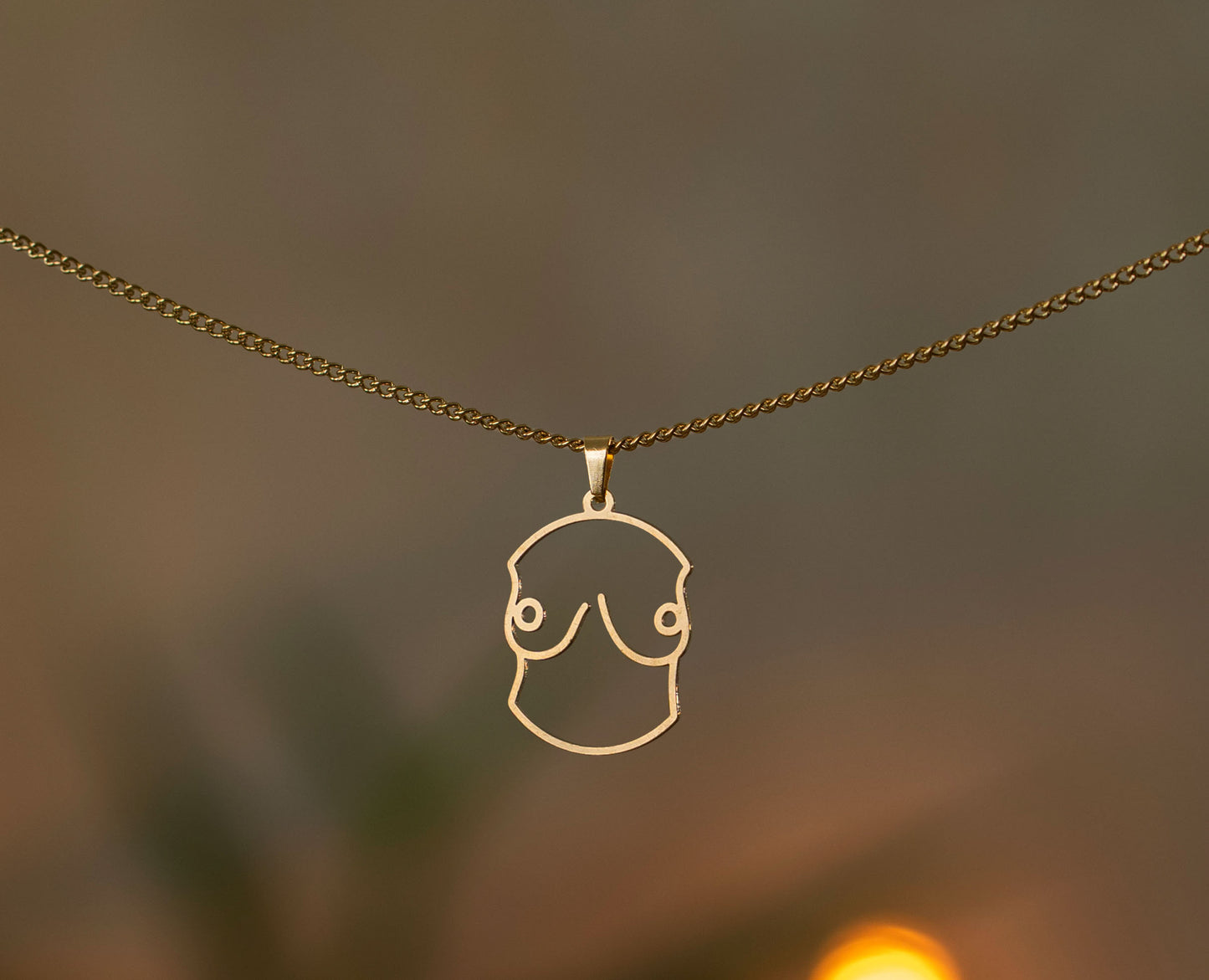Breast Design Necklace | Gold and Silver | Different Shapes & Closures | From Germany | Feminist Jewellery