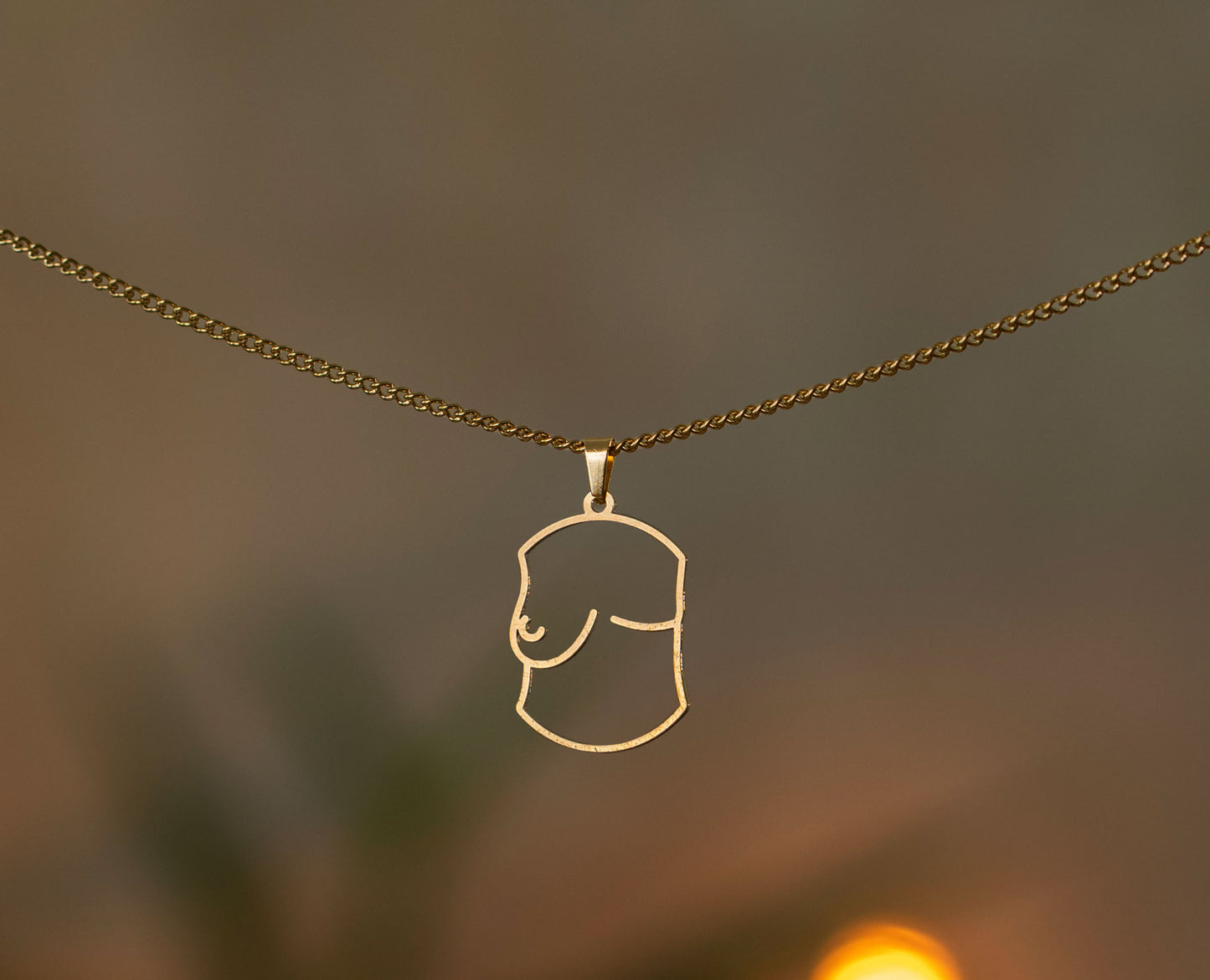 Breast Design Necklace | Gold and Silver | Different Shapes & Closures | From Germany | Feminist Jewellery