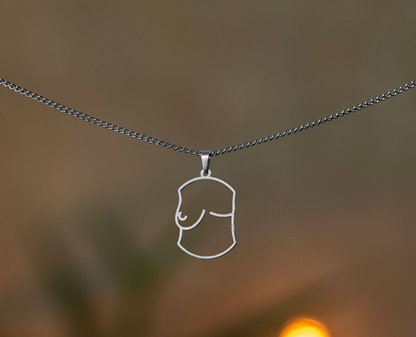 Breast Design Necklace | Gold and Silver | Different Shapes & Closures | From Germany | Feminist Jewellery