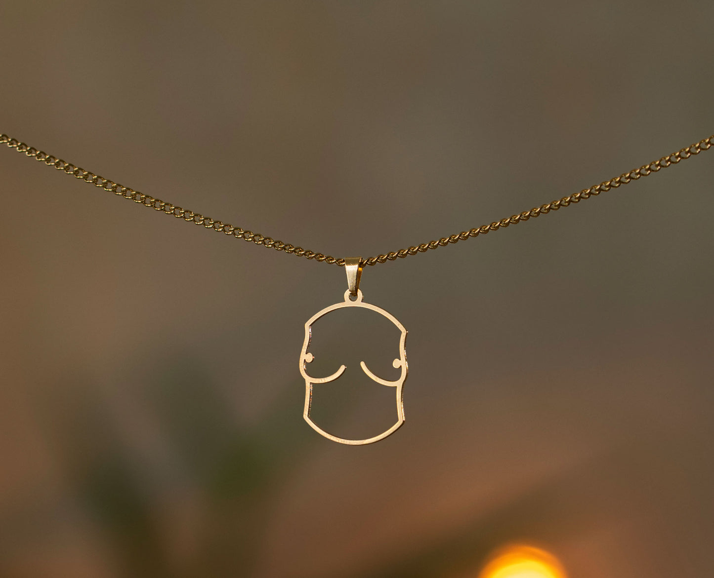 Breast Design Necklace | Gold and Silver | Different Shapes & Closures | From Germany | Feminist Jewellery
