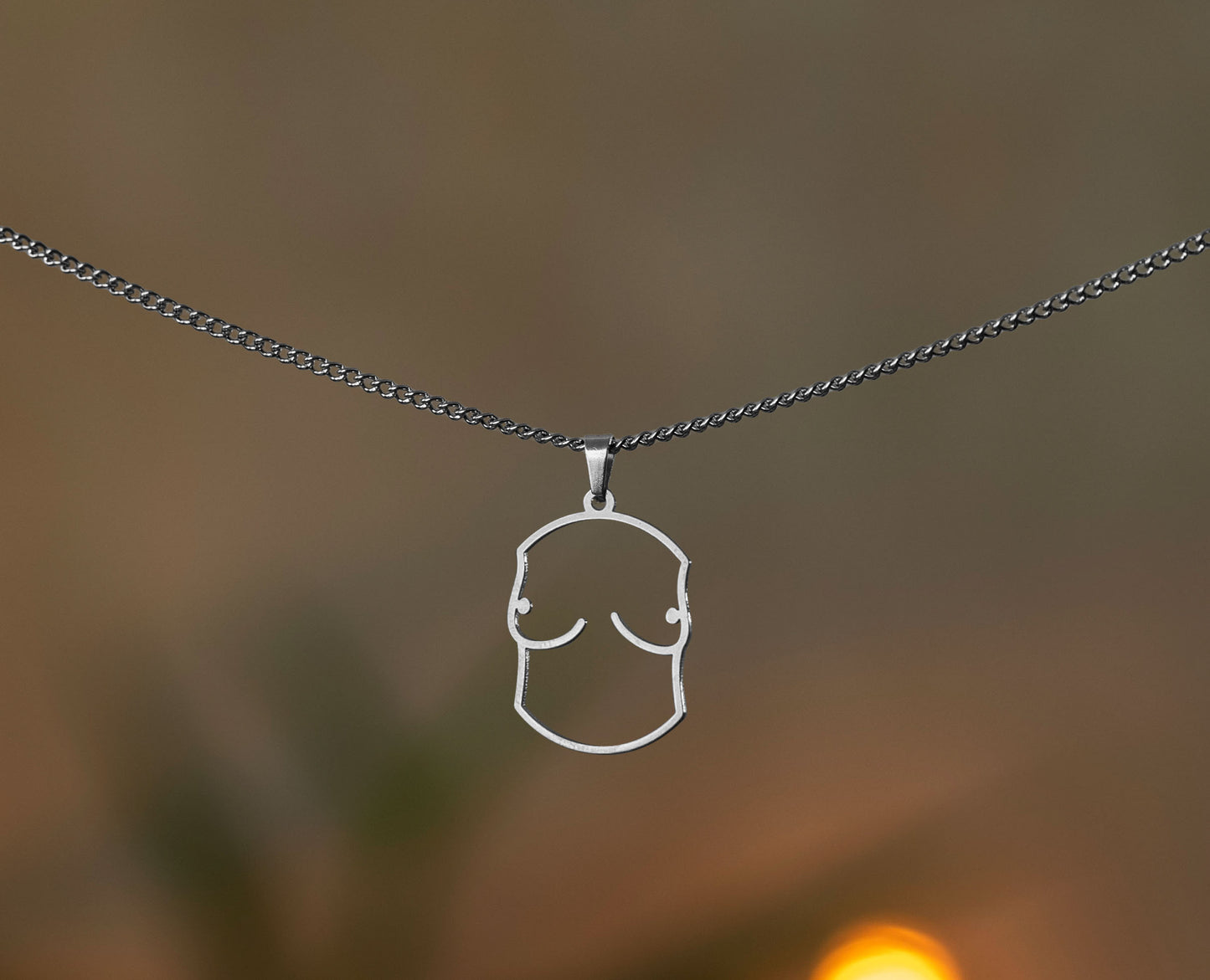 Breast Design Necklace | Gold and Silver | Different Shapes & Closures | From Germany | Feminist Jewellery