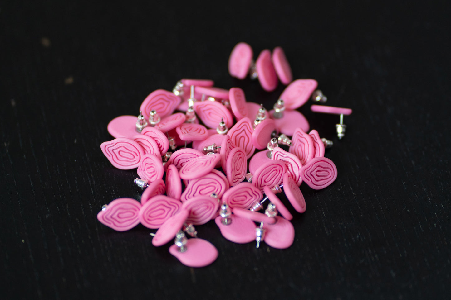 Cute Pink Vulva Earrings | Set | 3D printed | PLA | Handmade | Feminism | From Europe