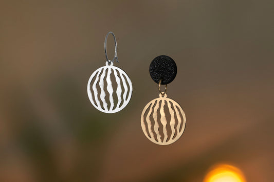 Wassermelone Ohrringe | Gold und Silber | Schmuck | Antifa | FREE PLSTN