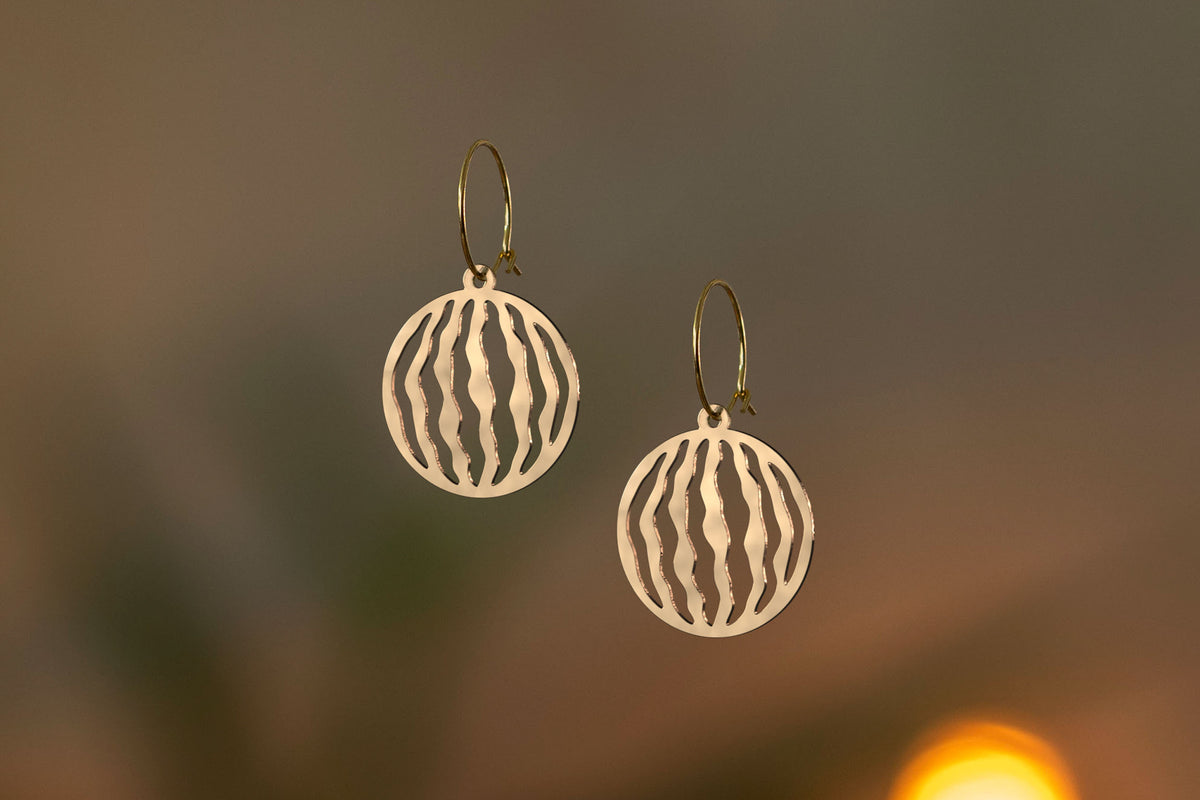 Wassermelone Ohrringe | Gold und Silber | Schmuck | Antifa | FREE PLSTN