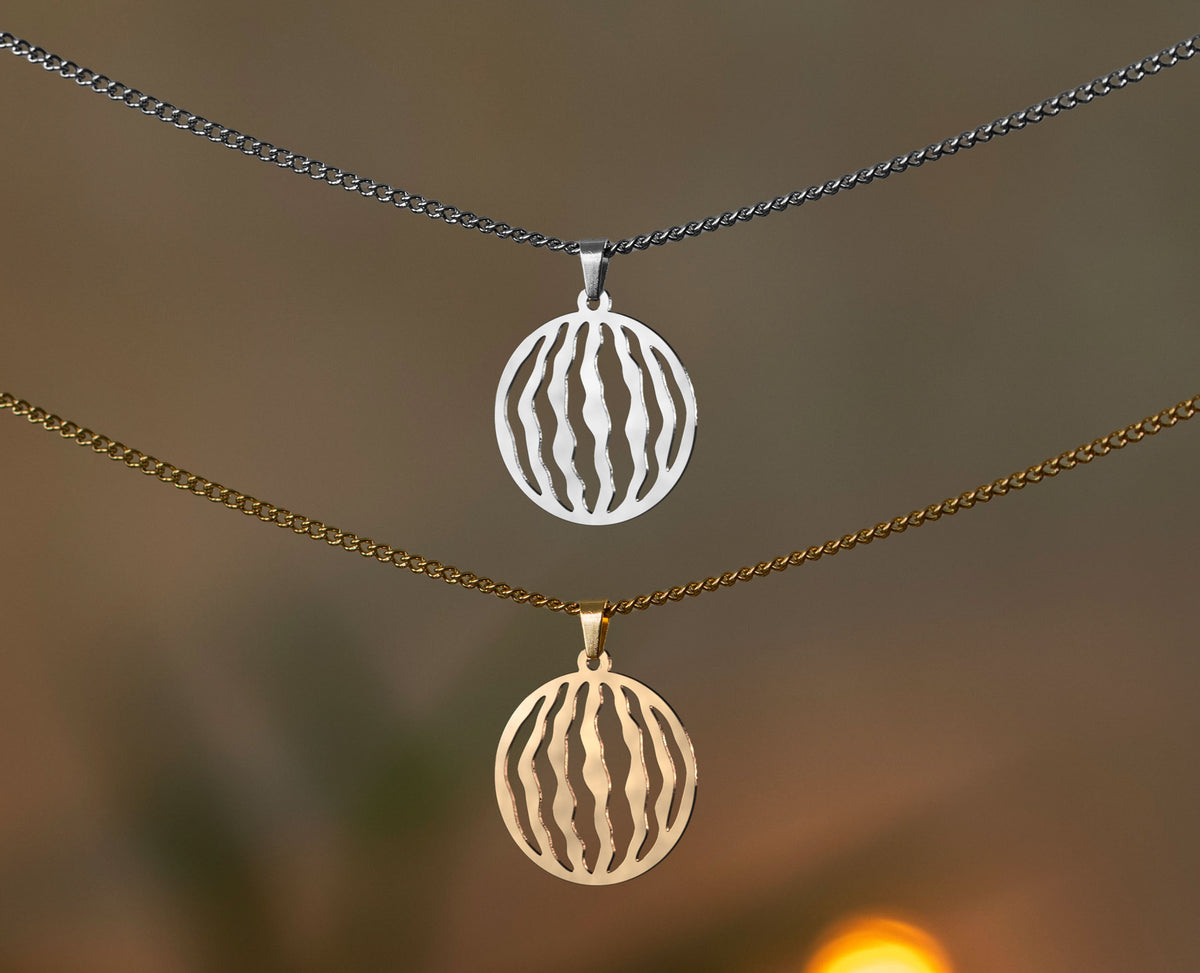 Wassermelone Halskette | Gold und Silber | Schmuck | Antifa | FREE PLSTN