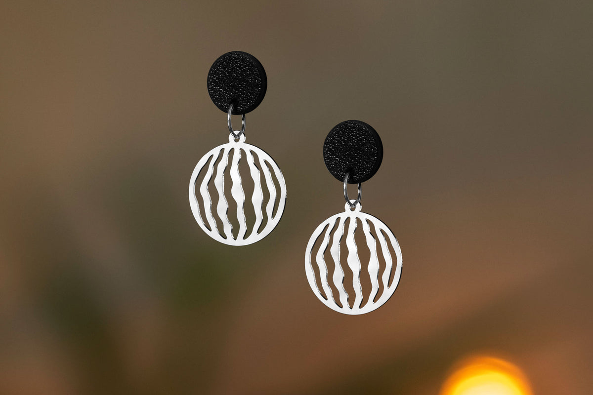 Wassermelone Ohrringe | Gold und Silber | Schmuck | Antifa | FREE PLSTN