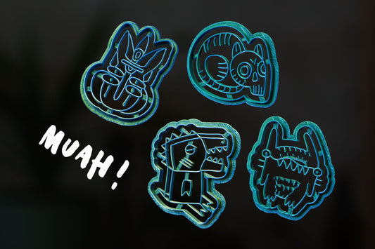 MUAH! Monster Keksausstecher - Kollaboration - Dino - Katze- Totem - Hase - muahstuff