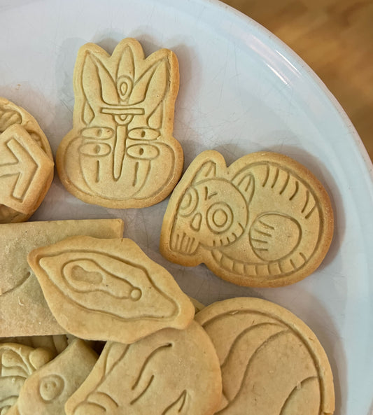 MUAH! Monsters Cookie Cutters - Artist Collab - Various Shapes - 3D Printed Cutters - Dino - Cat - Totem - Bunny - muahstuff