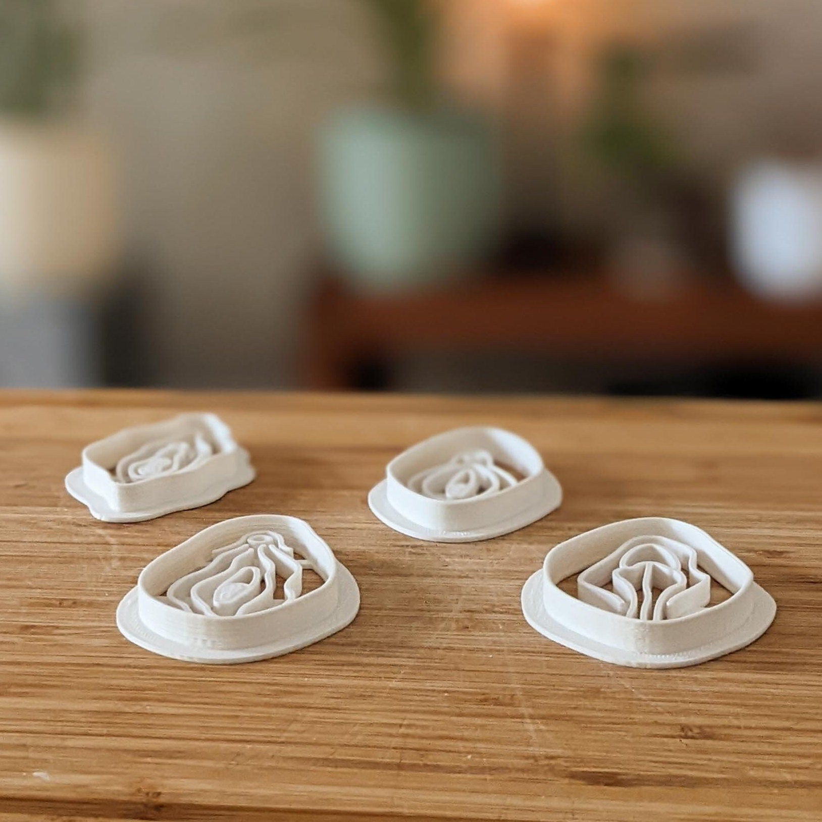 Vulva Cookie Cutters from Germany - Various Shapes - Biscuit Mold - Fondant Dough - Vagina Shaped Cookies - Europe - 3D Printed Cutters